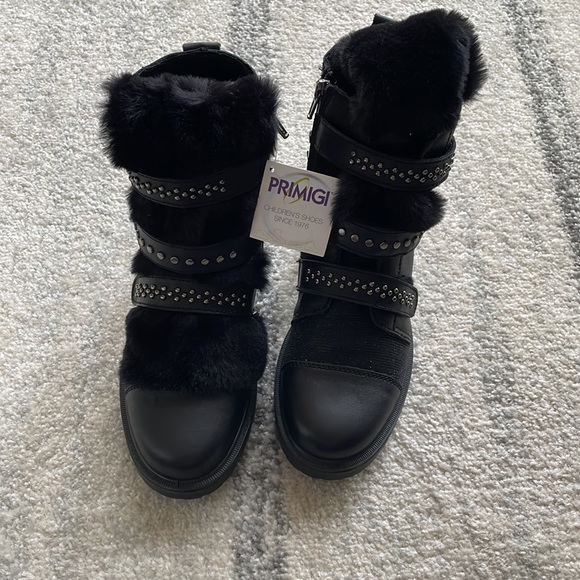 Primigi girls genuine leather black ankle boot,size 4 to 4.5 kids,  sz 37 euro - Picture 4 of 6
